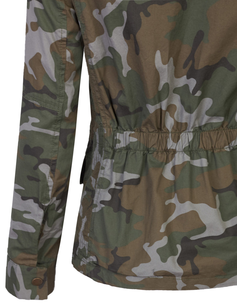 Zip Up Military Anorak Safari Jacket Coat