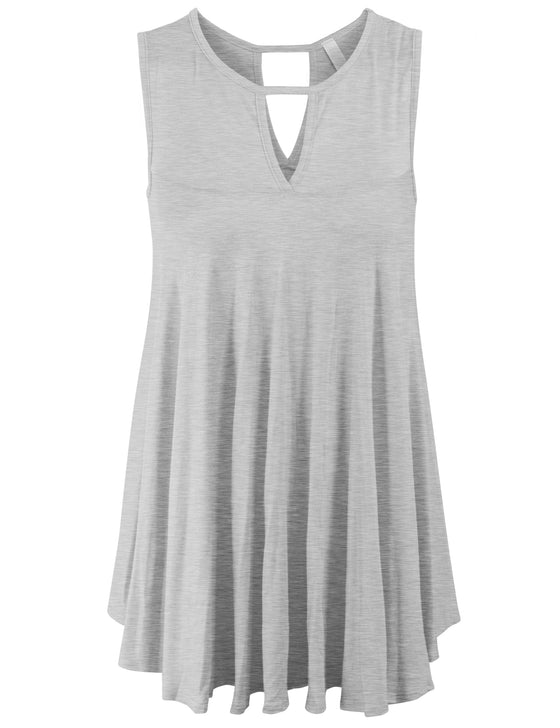[Clearance] Womens Cross Straps Neck Open back Sexy Tunic