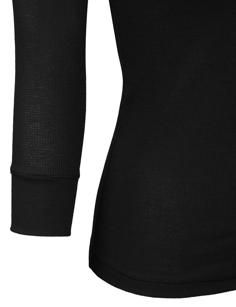 Womens Long sleeve Plain Basic Crew Neck Cotton Thermal T Shirt Top (S-3X)