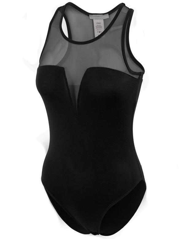 Womens Deep Plunge Halter Neck Sleeveless Jersey Bodysuit - KOGMO