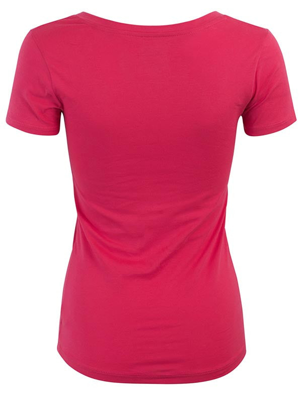 Lightweight Short Sleeve V Neck T Shirt with Comfortable Stretch