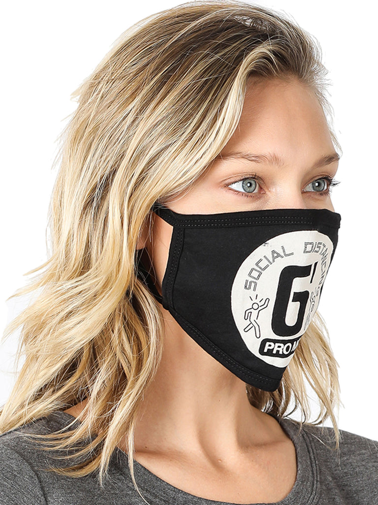 USA Unisex Fashion Face Cover Cotton Anti Dust Mask Social Distancing Print-2PC
