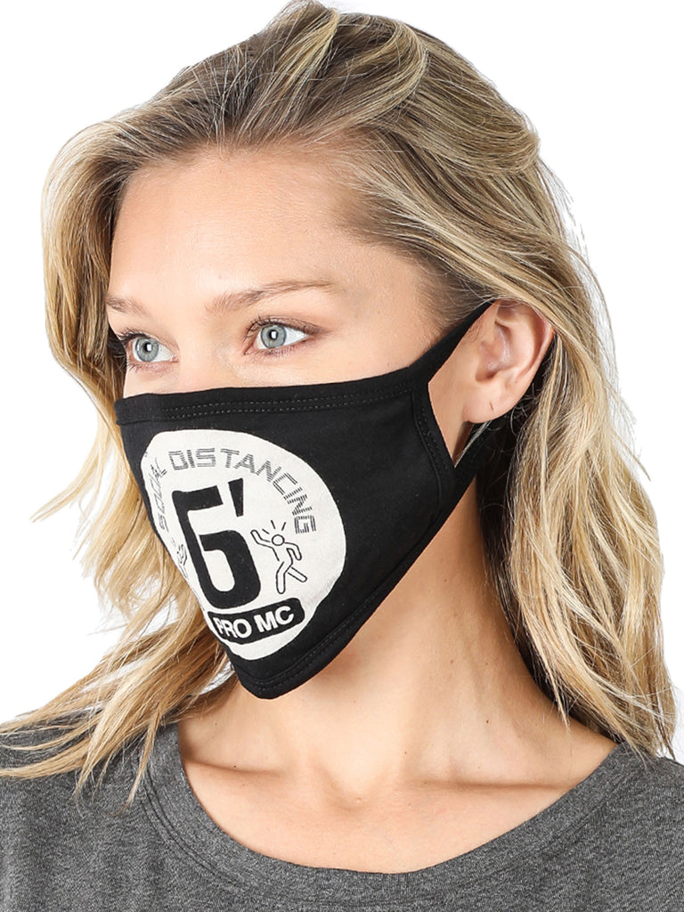 USA Unisex Fashion Face Cover Cotton Anti Dust Mask Social Distancing Print-2PC