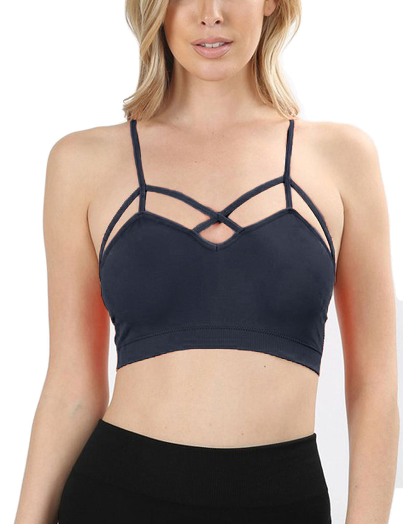 Buy online Criss Cross Back Front Open Bra from lingerie for Women by Da  Intimo for ₹350 at 50% off