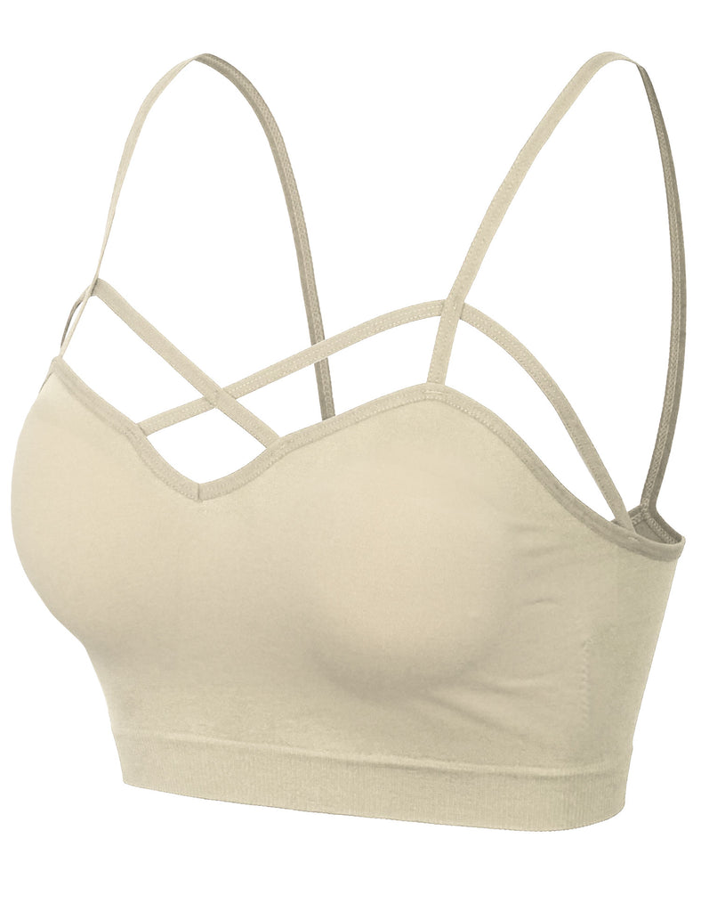 Seamless Criss Cross Front Bralette - More Colors : Ava Adorn: Apparel and  Accessories