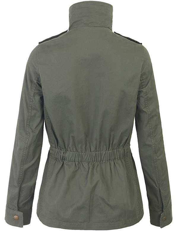 Giacca Militare Donna Leggera - Giacca Utility Con Zip E Tasche, Stile Safari - Foto 8