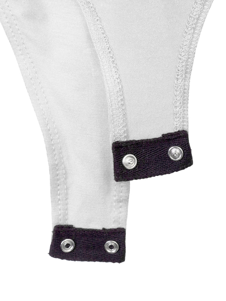 KOGMO Women's Round Neck Short Sleeve Bodysuit Leotard Made in USA
