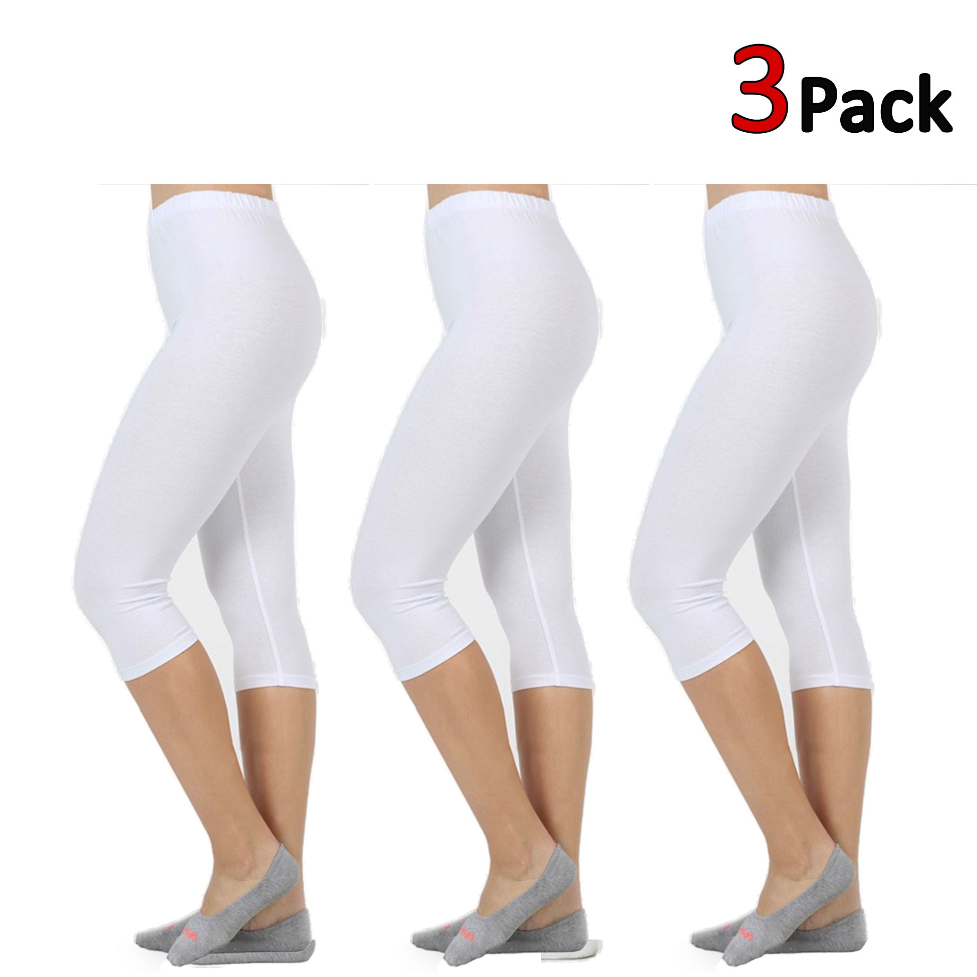 Womens Capri Leggings - New Dimensions Active- Premium
