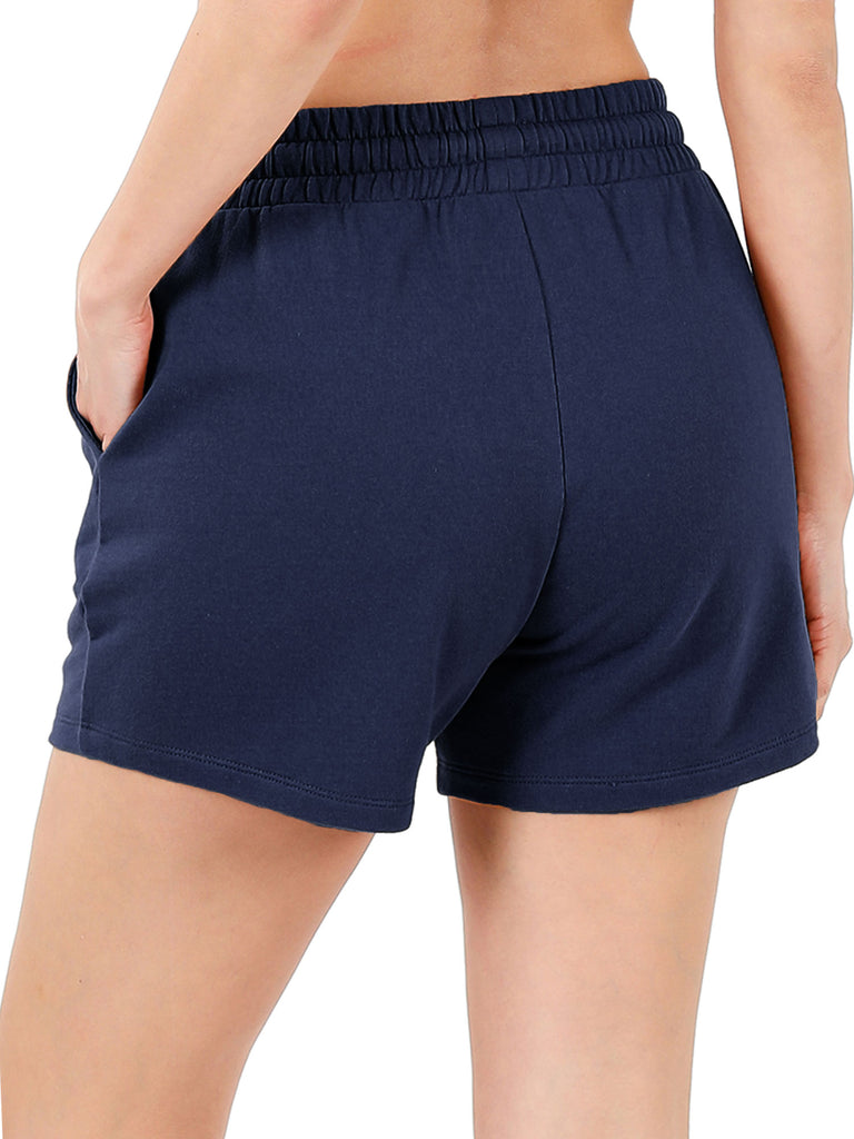KOGMO Womens Casual Comfy French Terry Cotton Shorts (S-3X)