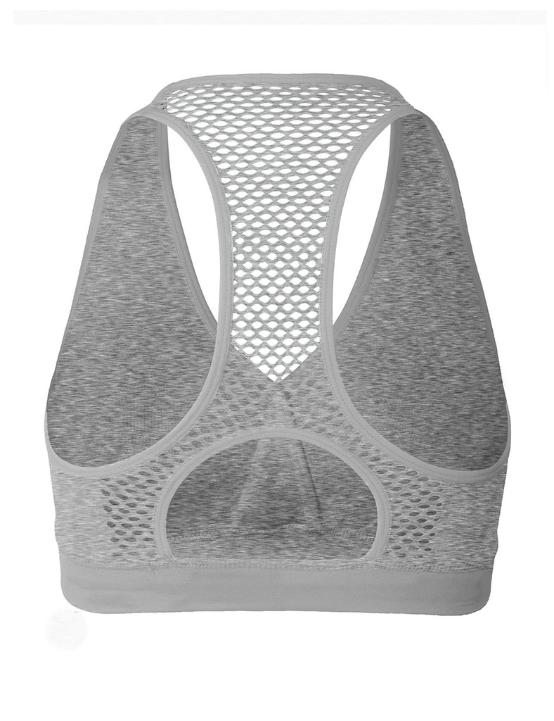 Workout Running Gym Full Support Racerback Sports Bra Top