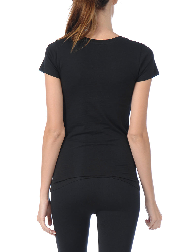 [Clearance] Women's Lightweight Short Sleeve V Neck T Shirt with Comfortable Stretch