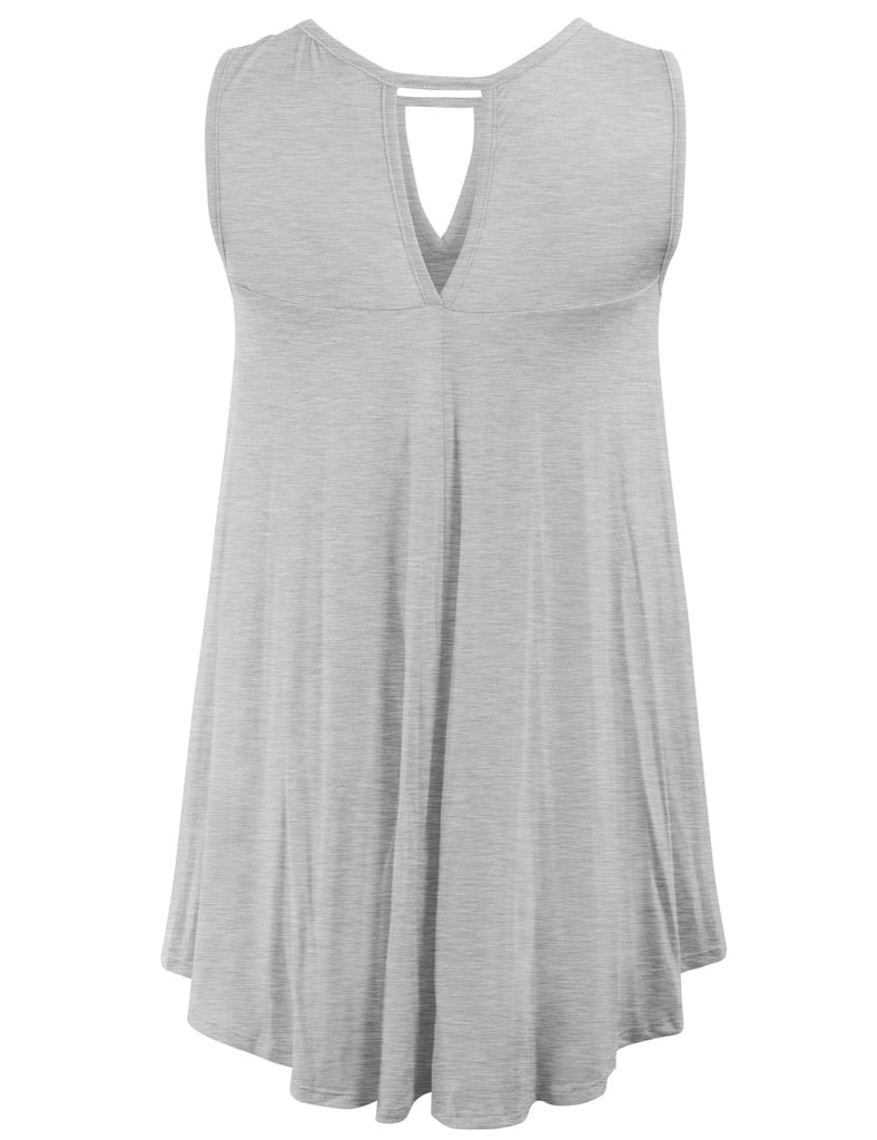 [Clearance] Womens Cross Straps Neck Open back Sexy Tunic