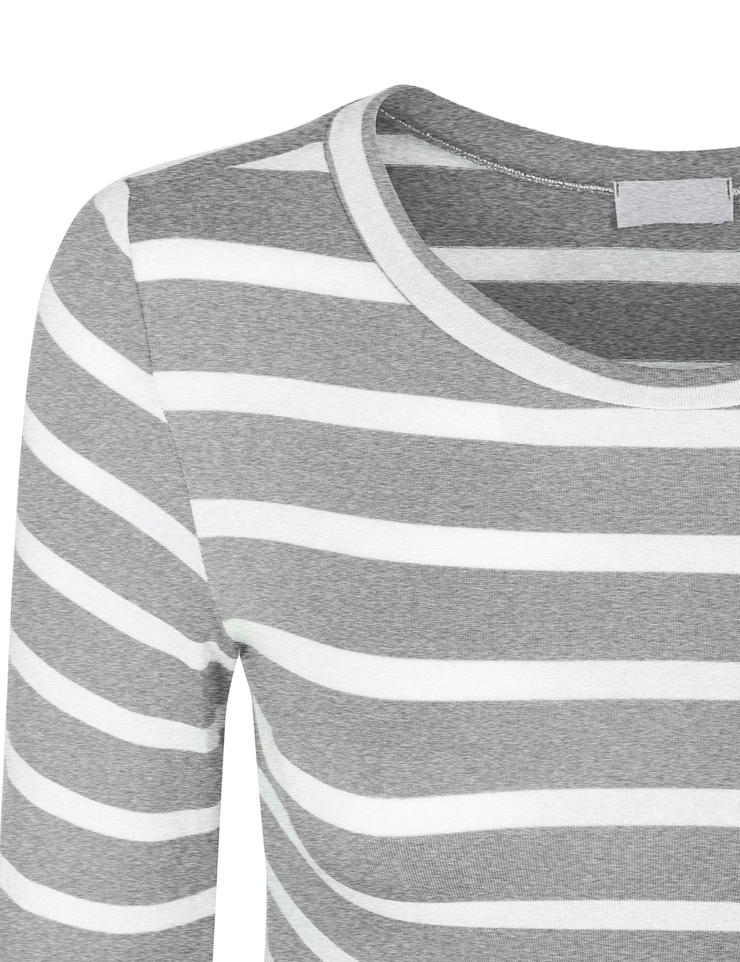 Clearance] Womens Long Sleeve Striped Tunic Top with Chest Pocket