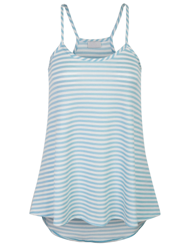 [Clearance] Womens Striped Fashion Tank Top with Spaghetti Strap