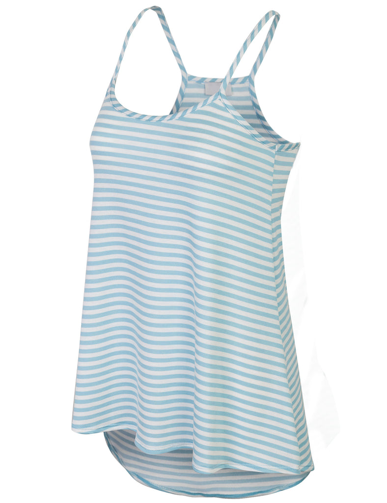 [Clearance] Womens Striped Fashion Tank Top with Spaghetti Strap